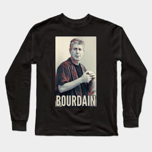 Vintage style bourdain Long Sleeve T-Shirt